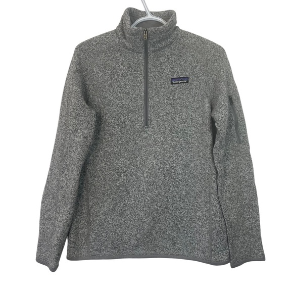Patagonia Women's Grey Better Sweater 1/4 Zip Long Sleeved Sweater - Picture 1 of 15